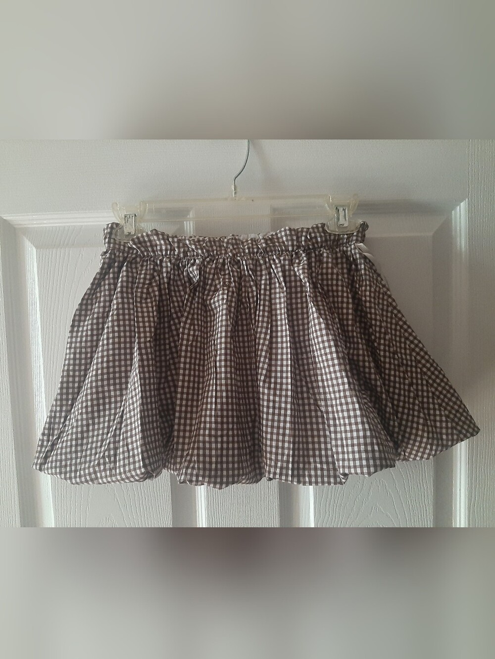 New with Tags SIM & SAM Chocolate Gingham Skirt Women's Small